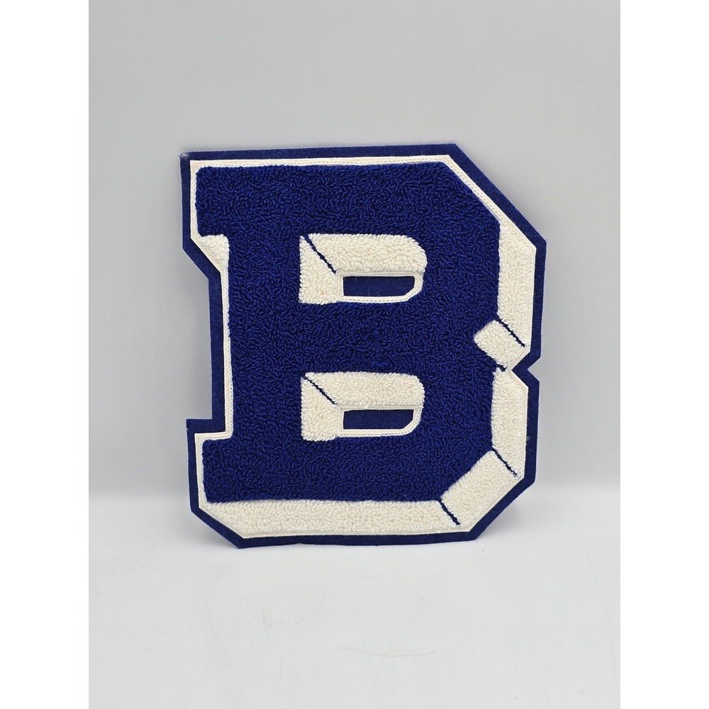 Unbranded Varsity Letterman Patch Women OS Blue White Excellent Chenille B